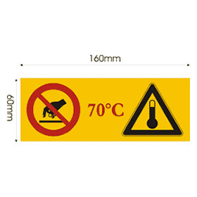 How It Works: the Tempsafe 70 surface temperature warning label
