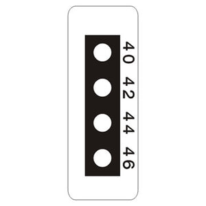 4 Level Micro Temperature Indicator Labels 40°C to 224°C