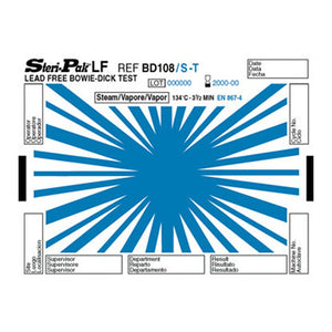 SteriTec Steri-Pak LF S/T Type 2 Disposable Bowie Dick Test
