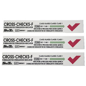SteriTec Cross Checks F LTSF Low Temp Steam-Formaldehyde Indicator