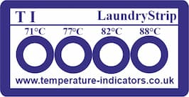 Check Laundry Wash Temperatures with our LaundryStrip Label