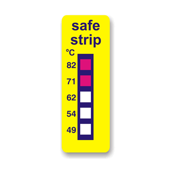 Safestrip Temperature Indicator Labels 49°C to 82°C