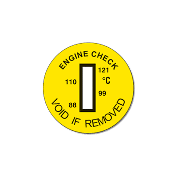 Engine Check Warranty Temperature Labels | TI Ltd – Temperature ...
