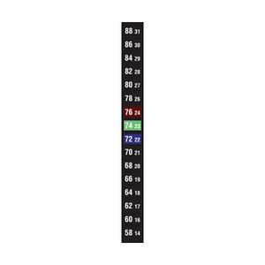 Liquid Crystal 16 Level Thermometer