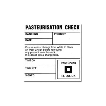 Pasteurisation Check Thermal Process Record Card