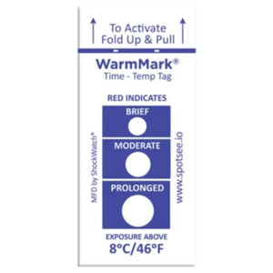 WarmMark Increasing Temperature Indicator Labels -18ºC to 37ºC
